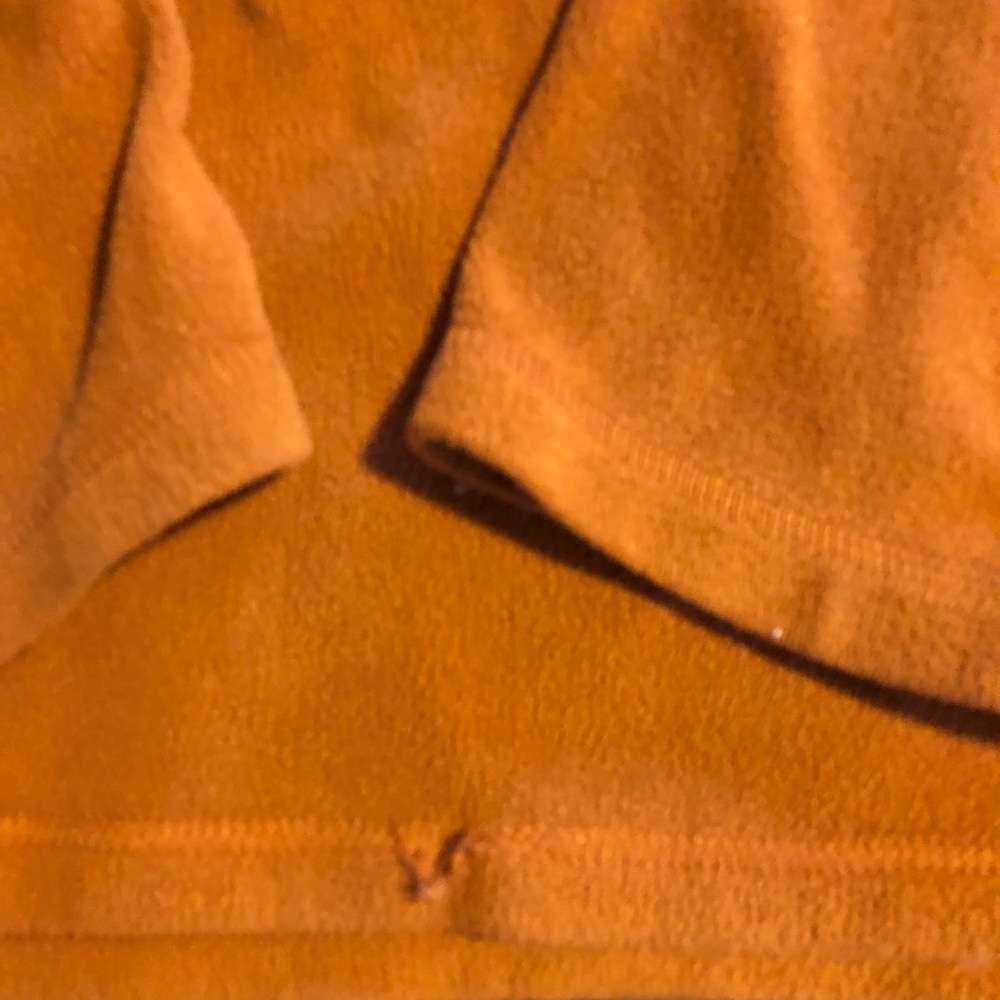 Orange Northface Halfzip. Size large - Picture 2 of 3